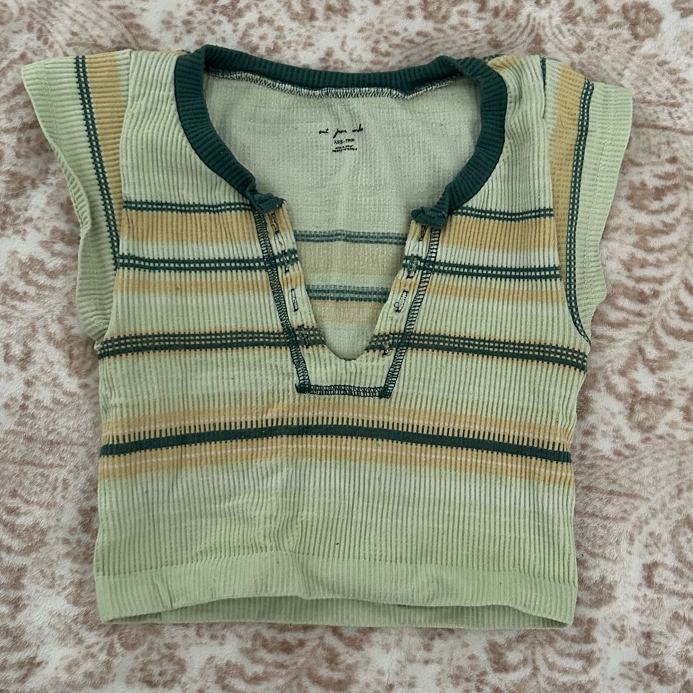 Urban outfitters out from under striped crop top